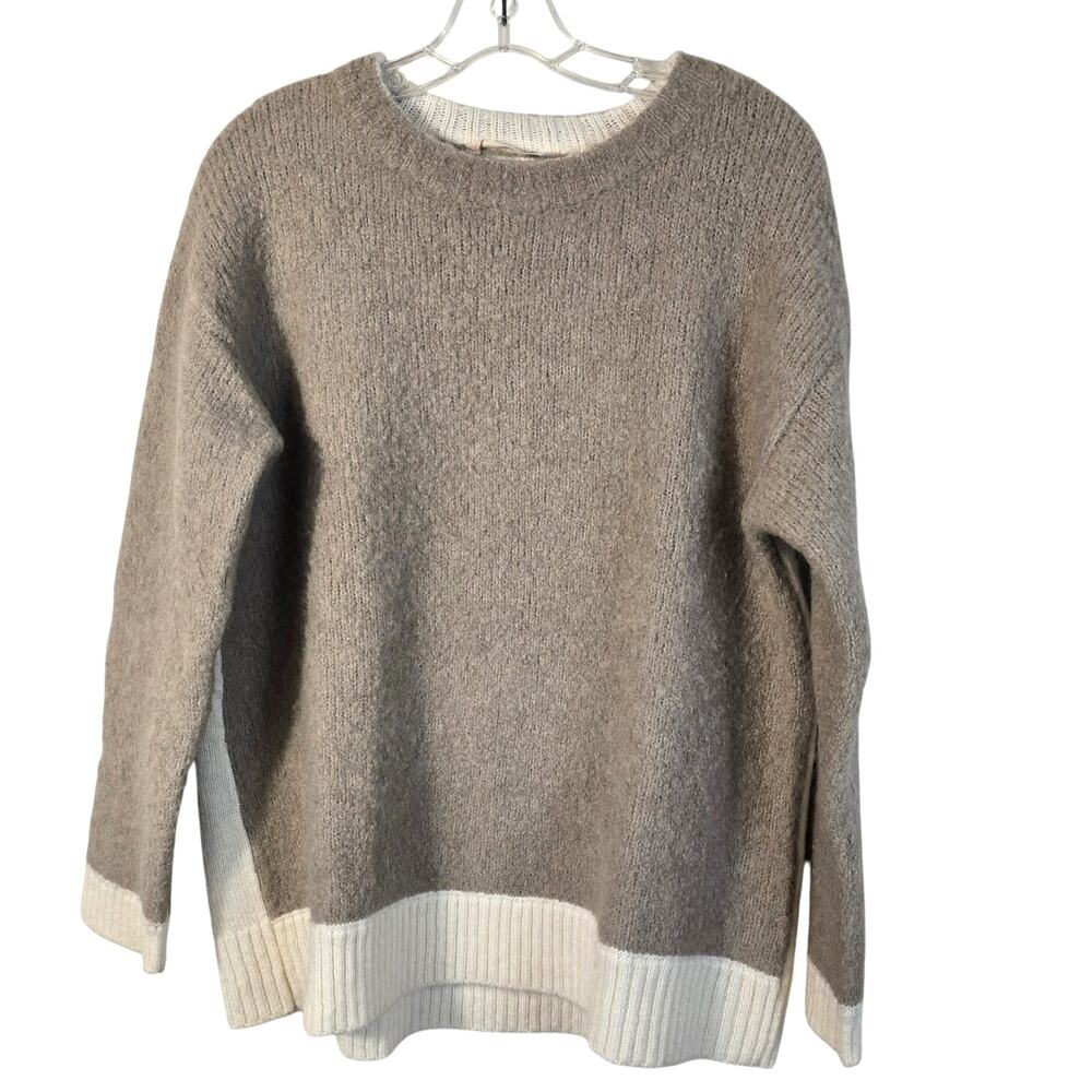 Soft Surroundings Sweater Women's M Camel Cream Alpaca Blend Casual Neutral
